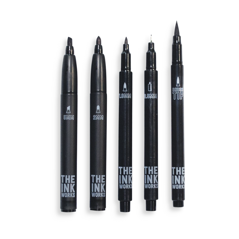 The Ink Works Black Marker Set