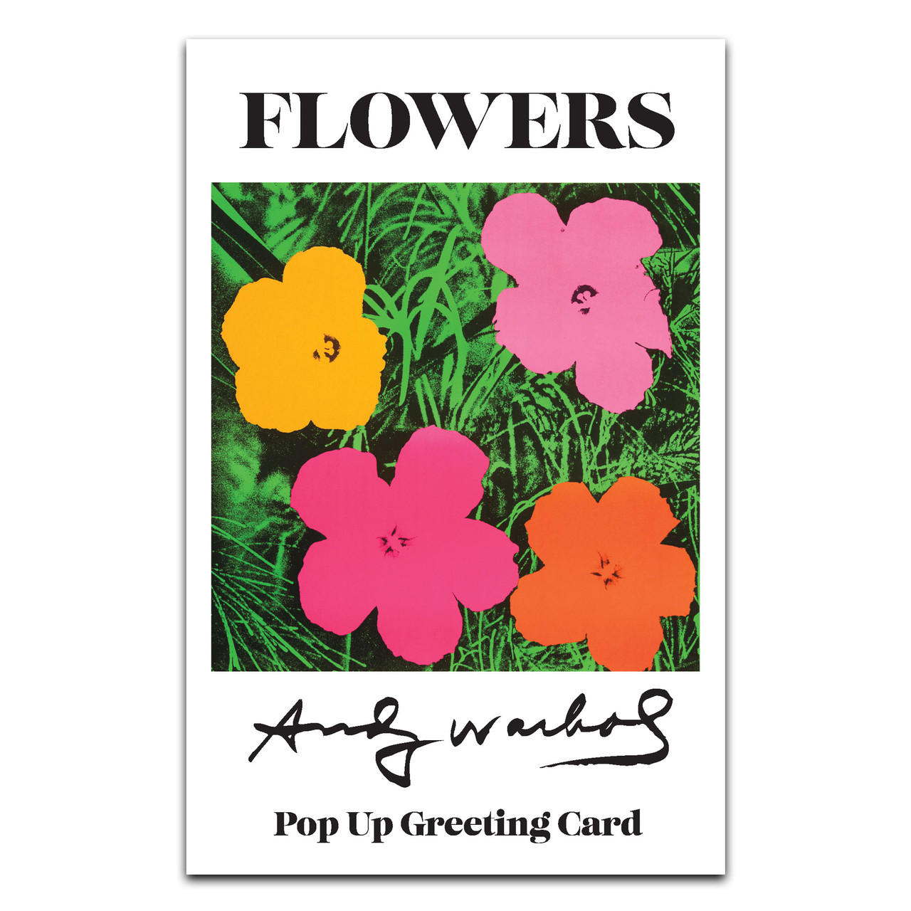 Andy Warhol Flowers Pop Up Notecard