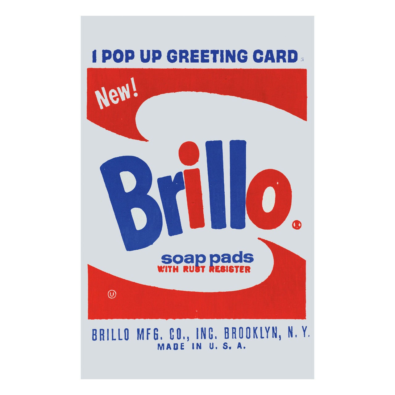 Andy Warhol Brillo Pop Up Notecard