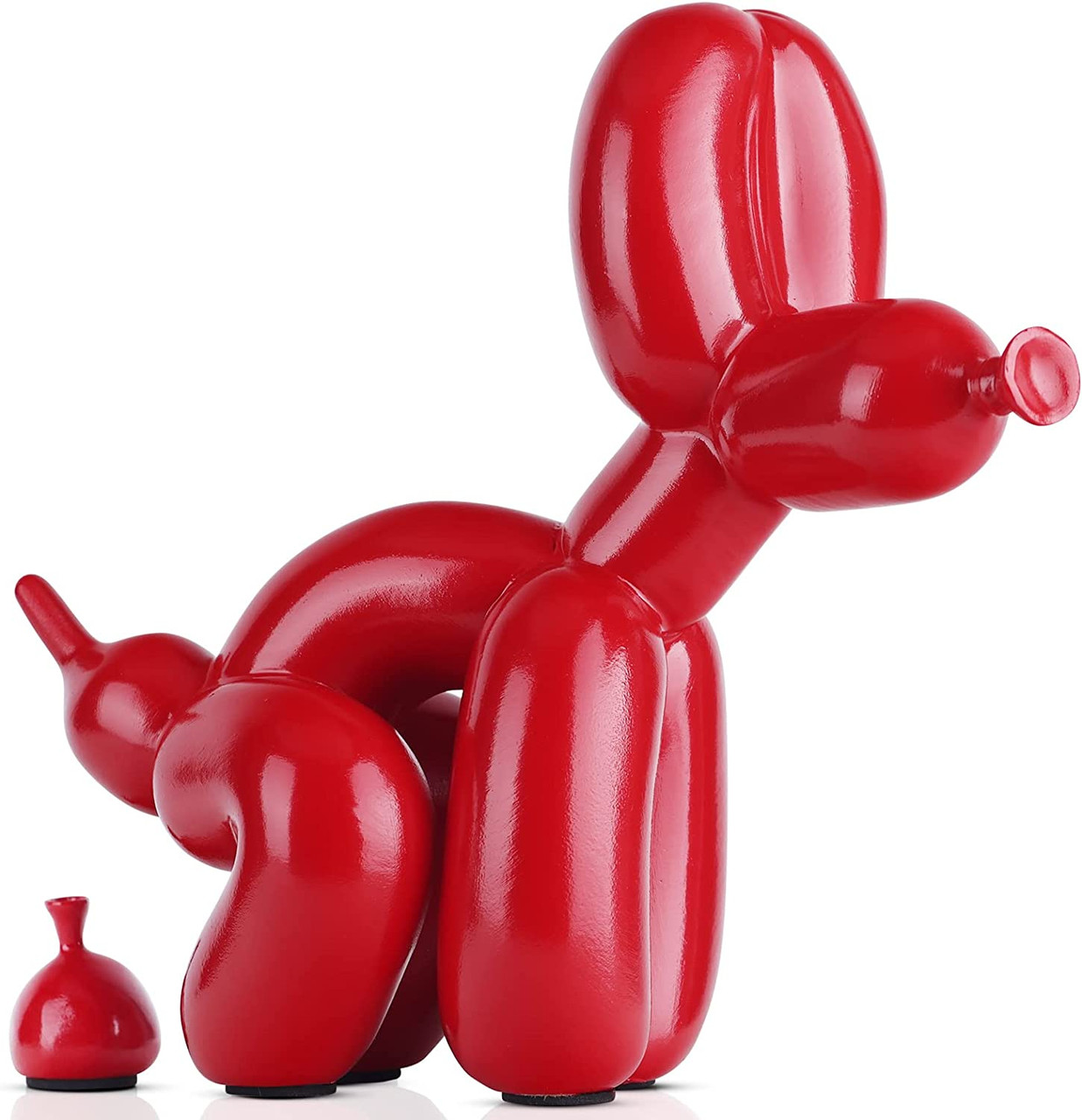 Poop Balloon Dog Red