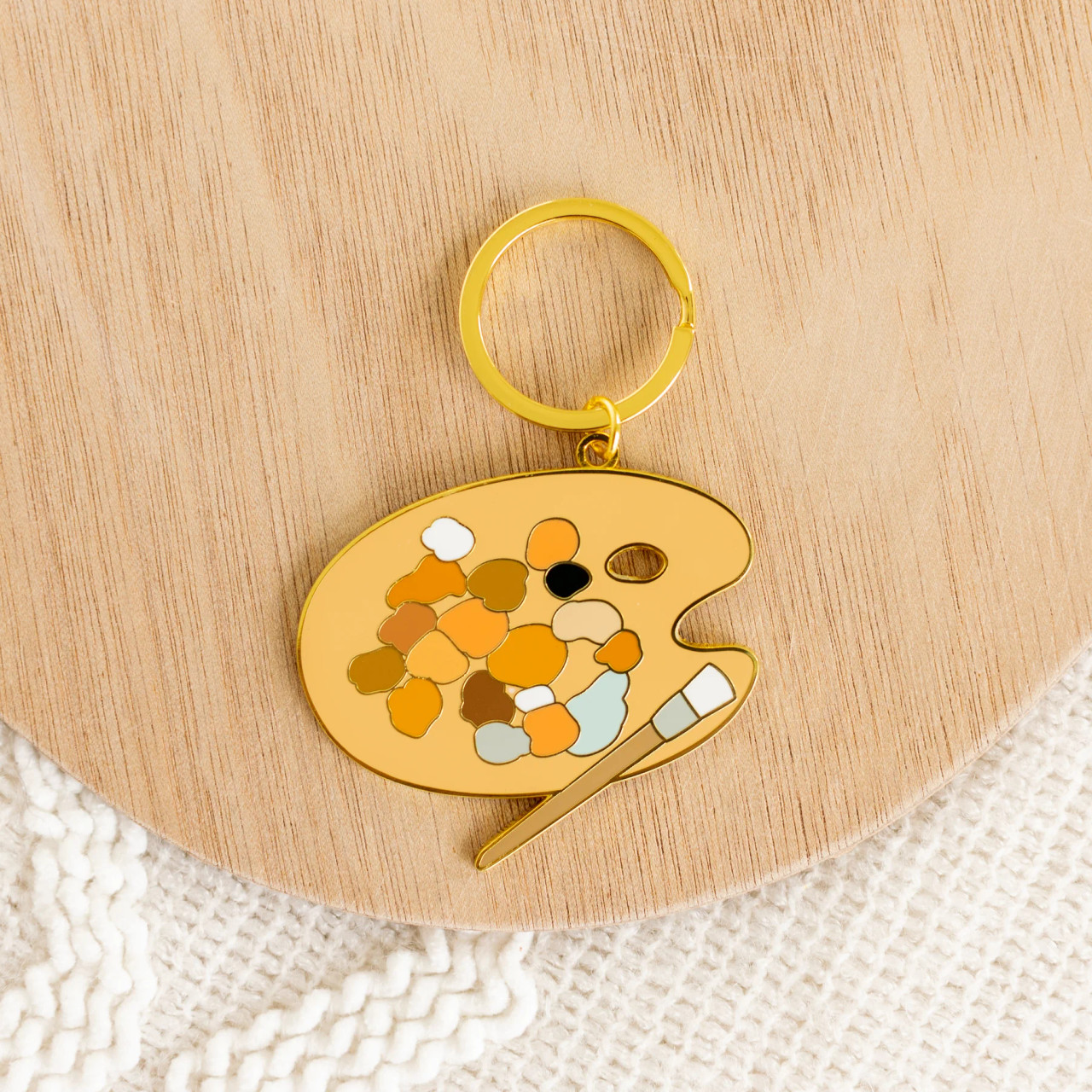 Paint Palette Keychain
