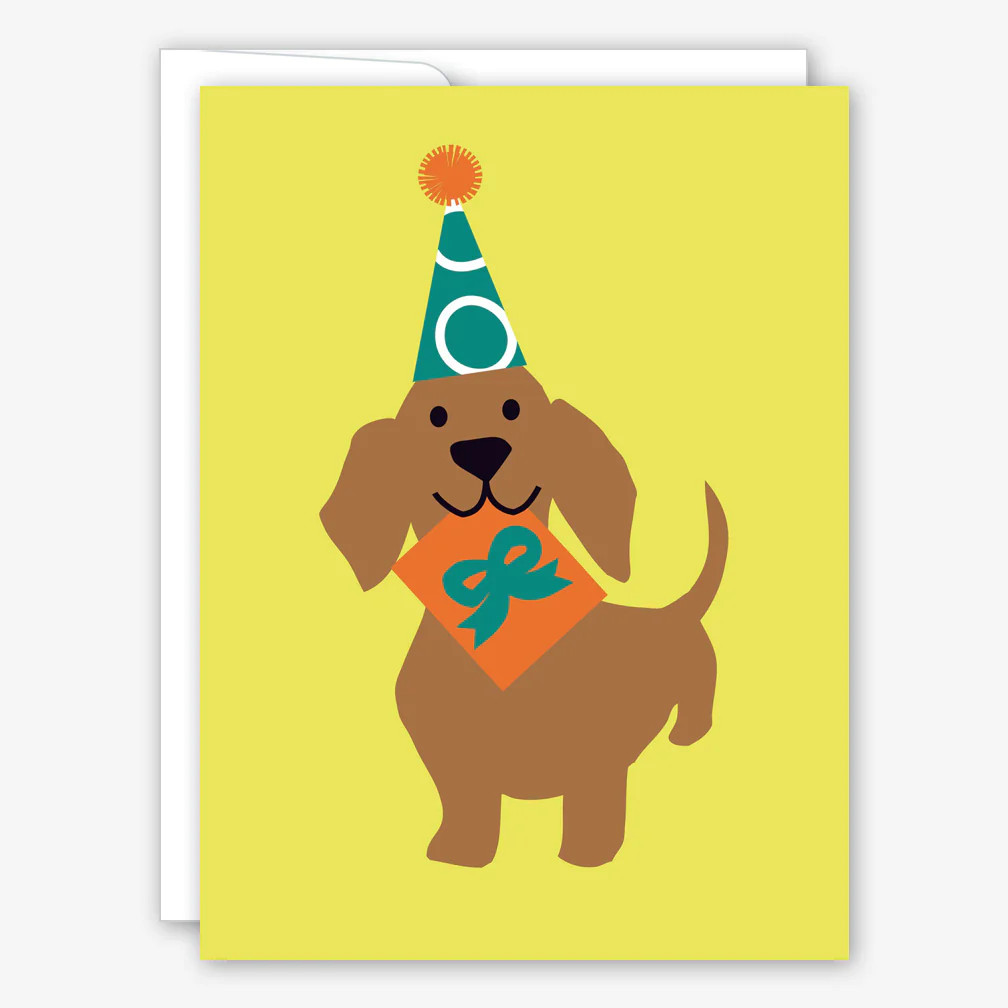 Pup Gift Birthday Card