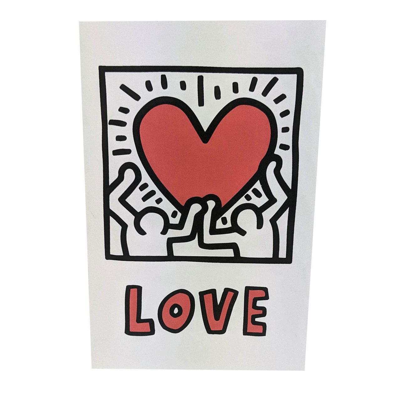 Keith Haring Love Pop Up Notecard
