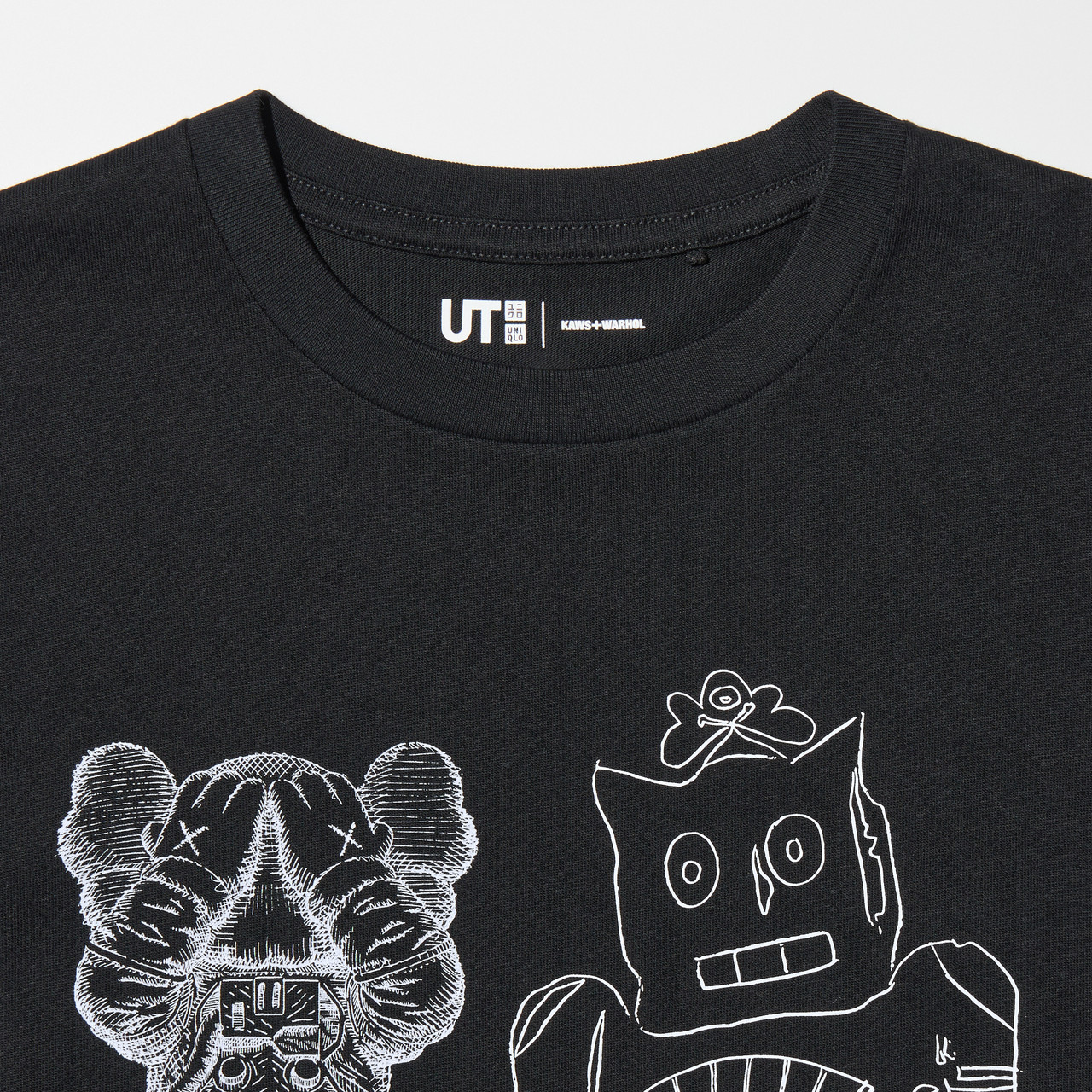 KAWS + WARHOL コラボジャケット Sサイズ 黒 KAWS Warhol Bunny Kids Tee