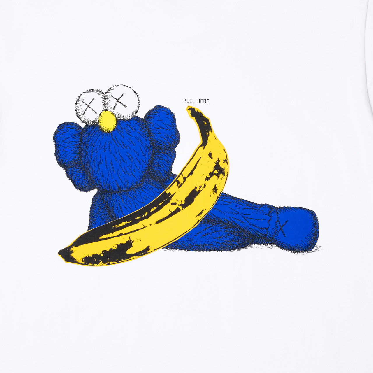 アート・デザイン・音楽 KAWS+WARHOL KAWS + Warhol BFF Banana Tee