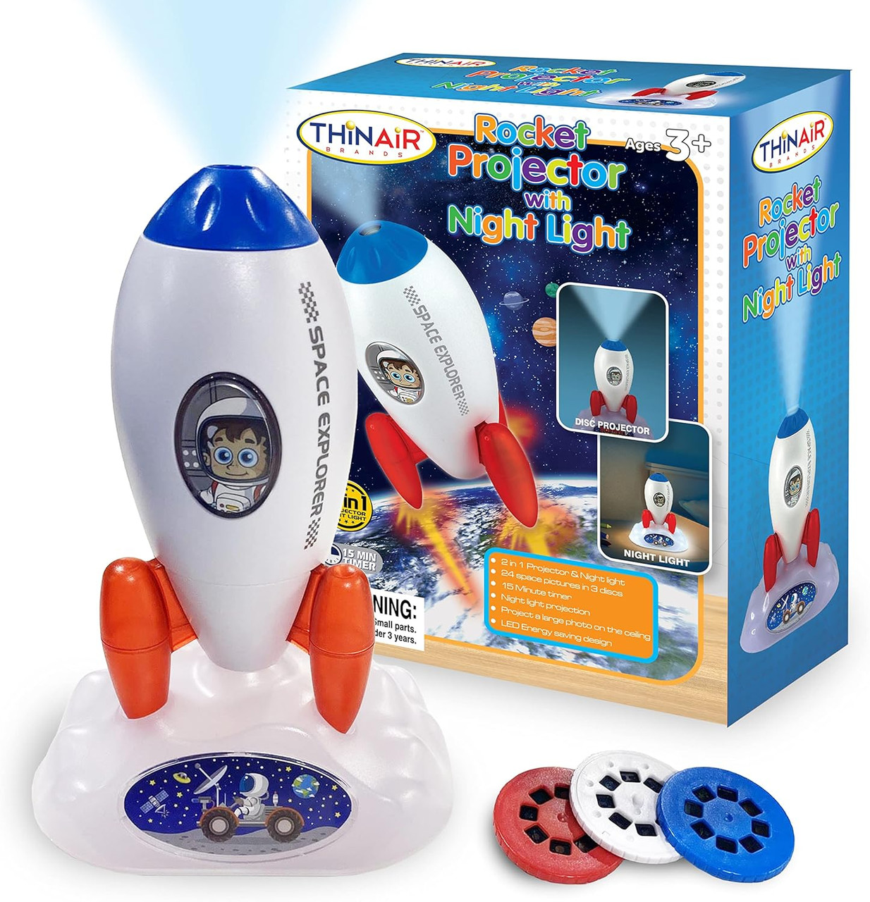 Rocket Projector with Night Light - Carnegie Museums Stores