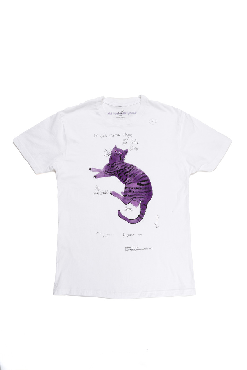 Unisex Tee Warhol Purple Cat