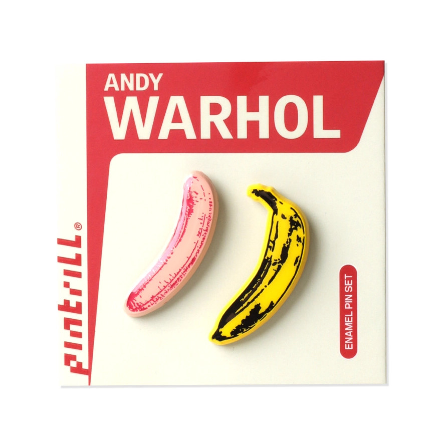 レア　Andy Warhol バナナ ピンバッジ 5個セット Warhol Banana Pin Set