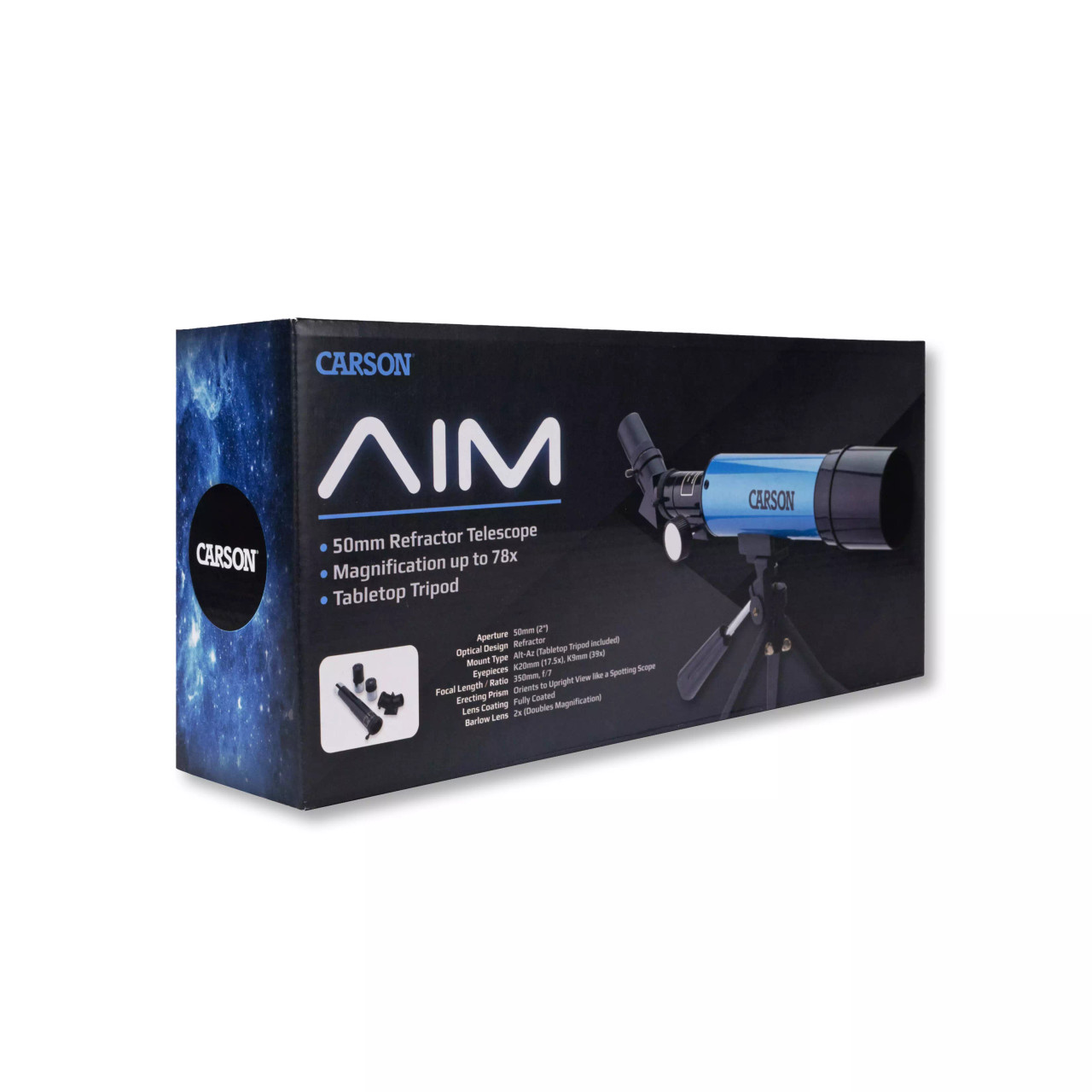Carson MTEL-50 AIM 50mm Refractor Telescope - Carnegie Museums Stores