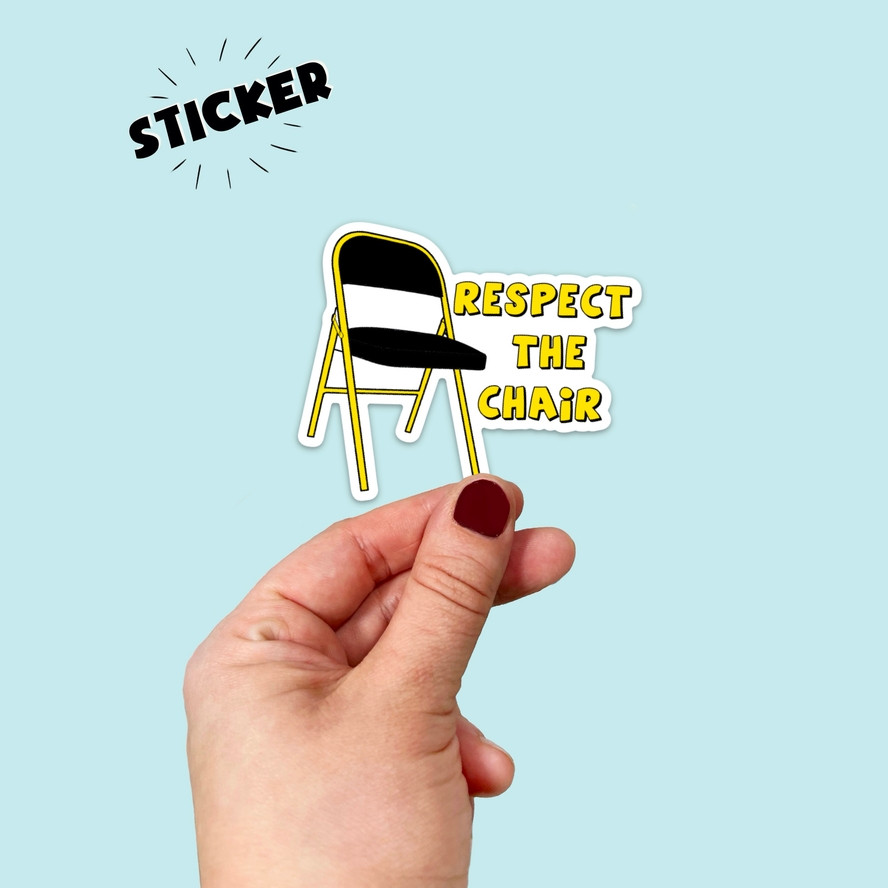 Respect The Parking Chair - Sticker