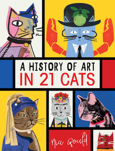 Illustrated cover of 5 cats with title in the middle.