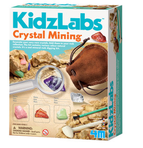 Excavate, dig, study and display your very own natural crystals! Each kit includes a plaster block with eight natural crystals buried inside, digging tool and brush, magnifying glass, display cases with covers, a drawstring carrying pouch and detailed instructions with fun facts.
/!\ WARNING: CHOKING HAZARD—Small parts and small balls. Not for children under 3 yrs. Excavate, dig, study and display your very own natural crystals! Each kit includes a plaster block with eight natural crystals buried inside, digging tool and brush, magnifying glass, display cases with covers, a drawstring carrying pouch and detailed instructions with fun facts.
/!\ WARNING: CHOKING HAZARD—Small parts and small balls. Not for children under 3 yrs.