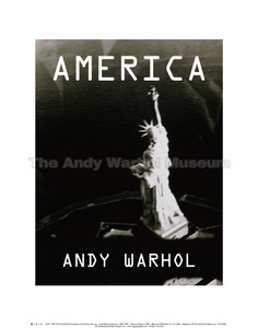 image of the Statue of Liberty in black and white, with "America" in white text.