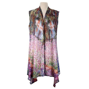 Monet's Garden Sheer Vest Monet's Garden Sheer Vest