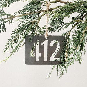 Pittsburgh 412 Steel Christmas Ornament Pittsburgh 412 Steel Christmas Ornament
