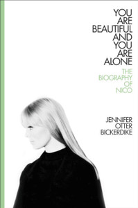 A book cover with a black and white photo of Nico in profile and the book title A book cover with a black and white photo of Nico in profile and the book title