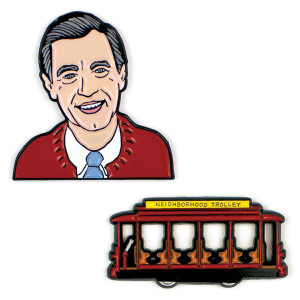 Mister Rogers and Neighborhood Trolley Enamel Pin Set Mister Rogers and Neighborhood Trolley Enamel Pin Set