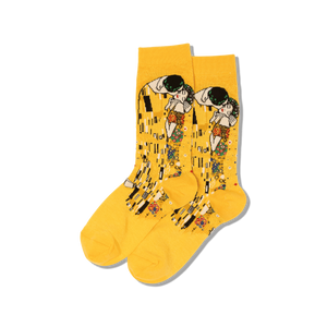 socks with image of the painting "The Kiss" socks with image of the painting "The Kiss"