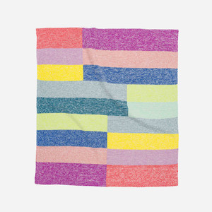 Knit Colorblock Throw - Rainbow Knit Colorblock Throw - Rainbow