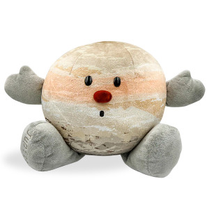 Planet Jupiter with face, red nose, and grey arms and legs Planet Jupiter with face, red nose, and grey arms and legs
