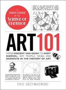 A white book cover with large text "art 101" and line illustrations.
