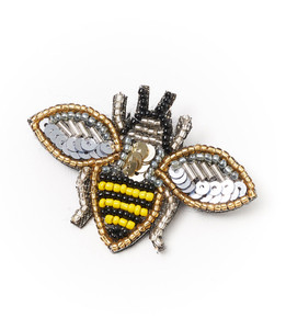 Beaded Bee Pin