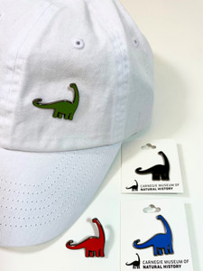 White hat with 4- dippy enamel pins red, black, green and blue. White hat with 4- dippy enamel pins red, black, green and blue.