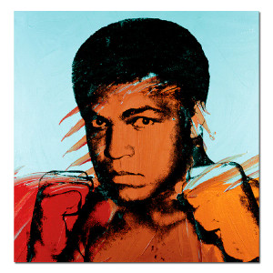 Warhol's art ofMuhammad Ali sticker