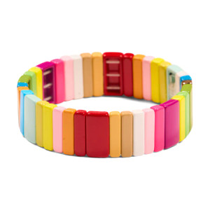 Rainbow Tile Bracelet