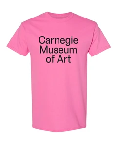 Pink Carnegie Museum of Art Logo Tee