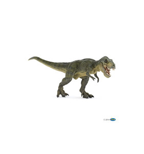 Green T-Rex dinosaur running with movable jaw Green T-Rex dinosaur running with movable jaw