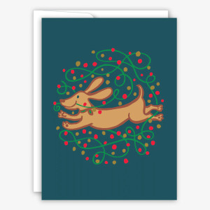 Pup in Lights Holiday Card Pup in Lights Holiday Card