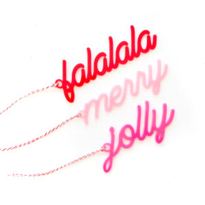 Red & Pink Phrase Gift Tag Set Red & Pink Phrase Gift Tag Set