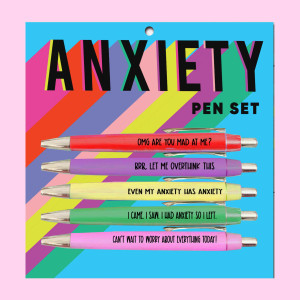 "anxiety" 5 pen set. "anxiety" 5 pen set.