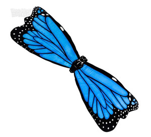 Plush wearable blue morpho butterfly wings