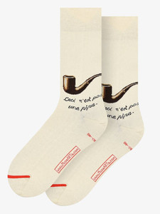 René Magritte - The Treachery of Images-Men's Socks René Magritte - The Treachery of Images-Men's Socks