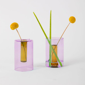 Small Reversible Vase - Lilac & Peach Small Reversible Vase - Lilac & Peach