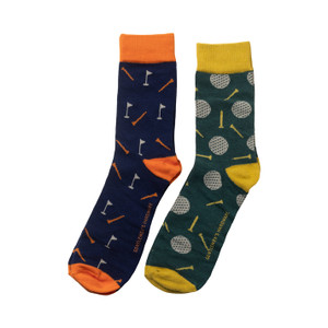 Golf Crew Socks - Set of 2 Pairs Golf Crew Socks - Set of 2 Pairs
