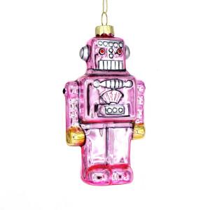 Pink robot ornament. Pink robot ornament.