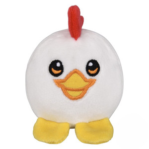 A 3" round plush chicken A 3" round plush chicken