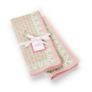 Napkin set/ 4 floral