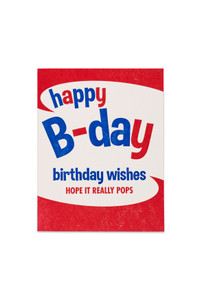 Brillo box inspired pop art birthday card, in red blue and white. Brillo box inspired pop art birthday card, in red blue and white.