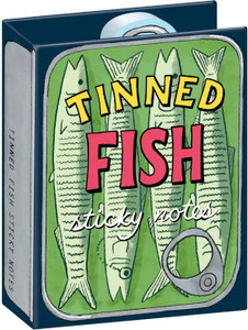 Booklet containing the tinned fish sticky notes.