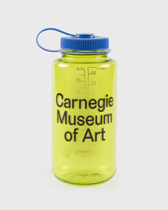 Carnegie museum of art water bottle front view. Color Melon. Carnegie museum of art water bottle front view. Color Melon.