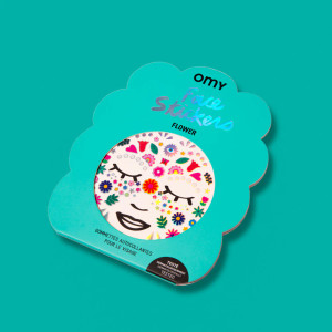Stickers in their teal packaging Stickers in their teal packaging