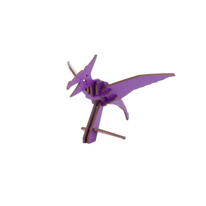 purple 3D wood puzzle pterodactyl put together purple 3D wood puzzle pterodactyl put together