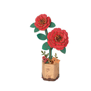 3d red flower wooden puzzle put together 3d red flower wooden puzzle put together