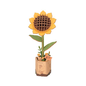 yellow sunflower 3d wooden flower puzzle put together yellow sunflower 3d wooden flower puzzle put together