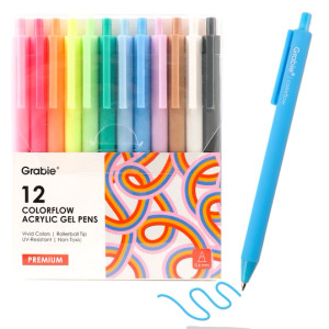 Acrylic Gel Pen Set of 12