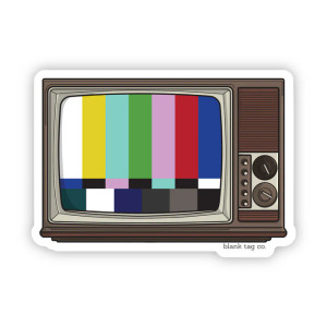 Retro TV Sticker